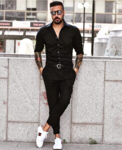 All Black Como Usar Look Todo Preto Na Moda Masculina