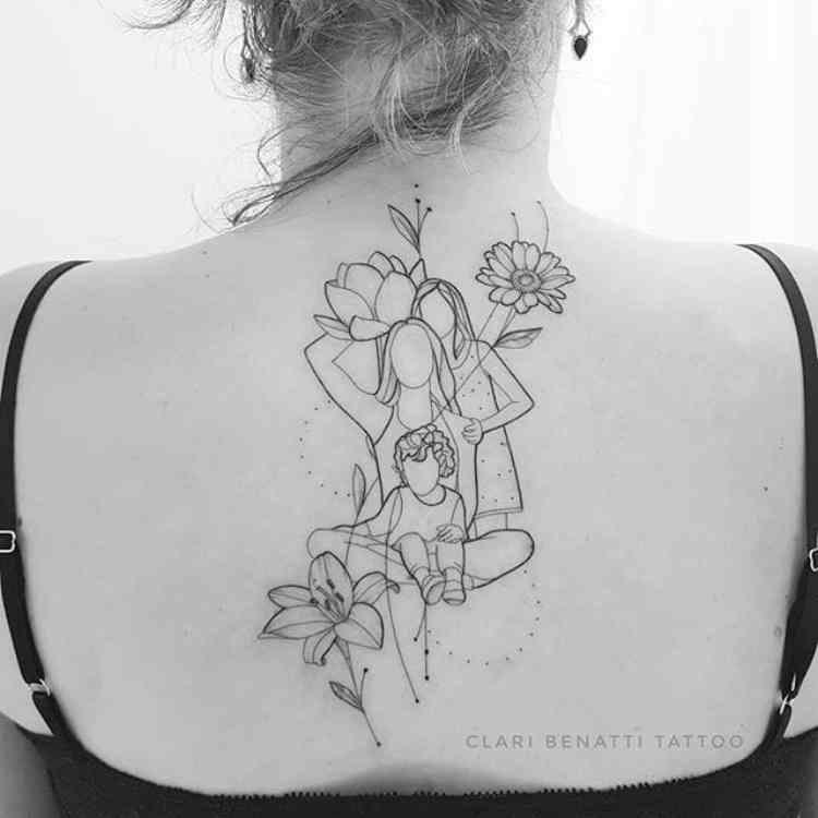 tatuagem para mãe e filho homem fazer juntos