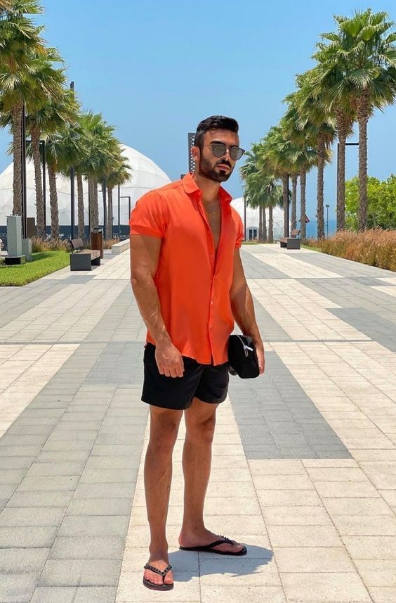 look masculino para praia