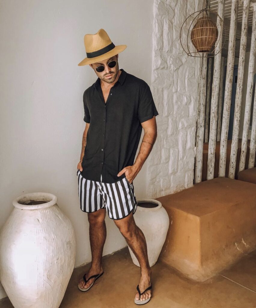 look masculino para praia