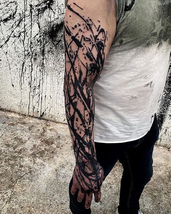 Tatuagem Abstratas no braço