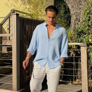 Camisa de Linho Masculina