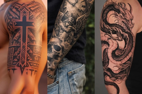 Tatuagem no braço masculina